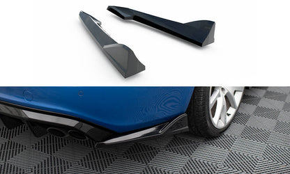 Diffusor Flaps V.2 passend für Audi S4 Limousine B8 schwarz Hochglanz