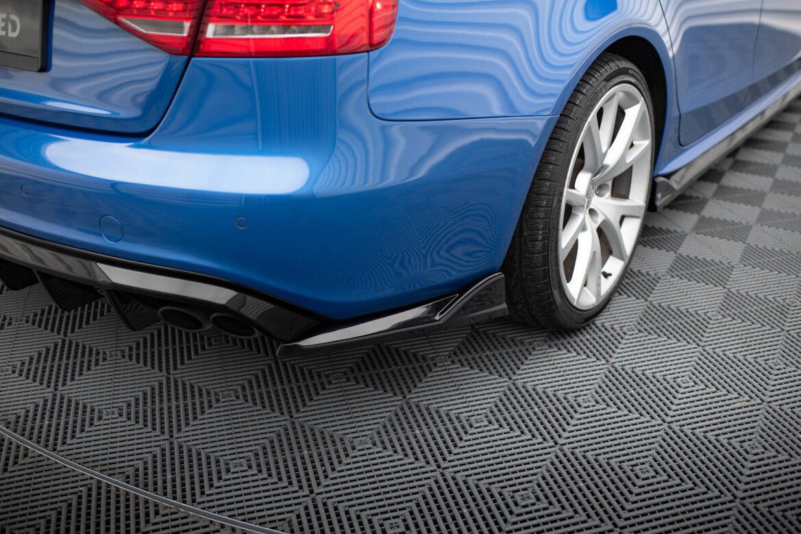 Diffusor Flaps V.2 passend für Audi S4 Limousine B8 schwarz Hochglanz