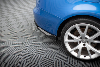Diffusor Flaps V.2 passend für Audi S4 Limousine B8 schwarz Hochglanz