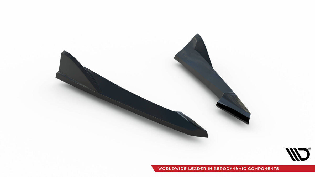 Diffusor Flaps V.2 passend für Audi S4 Limousine B8 schwarz Hochglanz