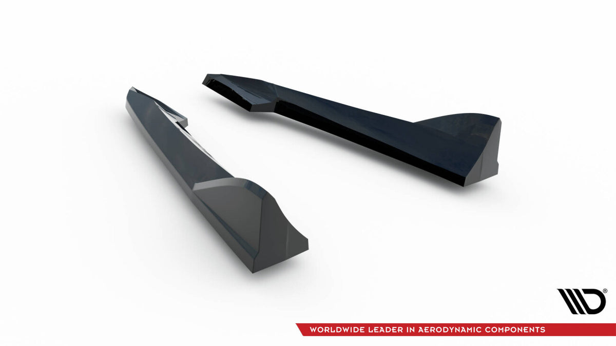 Diffusor Flaps V.2 passend für Audi S4 Limousine B8 schwarz Hochglanz