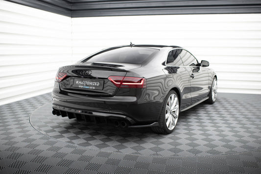 Diffusor Flaps V.2 passend für Audi S5 / A5 S-Line Coupe / Cabriolet 8T schwarz Hochglanz