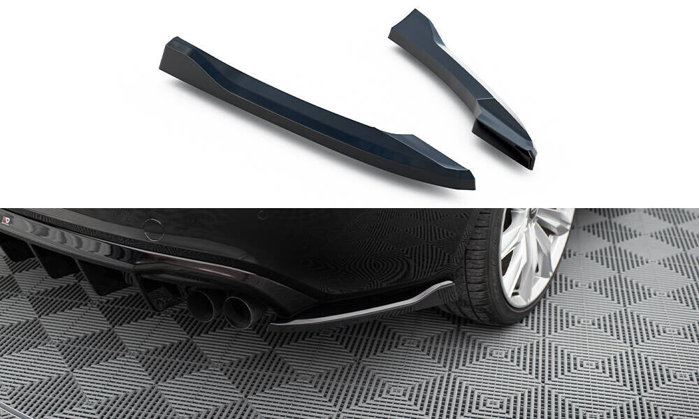 Diffusor Flaps V.2 passend für Audi S5 / A5 S-Line Coupe / Cabriolet 8T schwarz Hochglanz