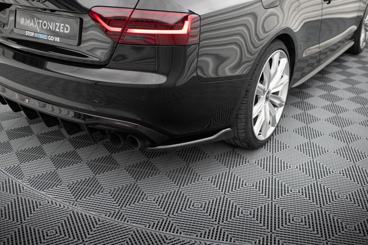 Diffusor Flaps V.2 passend für Audi S5 / A5 S-Line Coupe / Cabriolet 8T schwarz Hochglanz