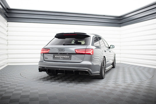 Diffusor Flaps V.2 passend für Audi S6 / A6 S-Line / A6 C7 FL schwarz Hochglanz