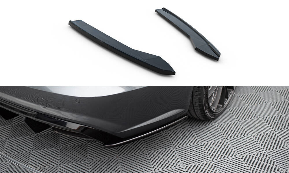 Diffusor Flaps V.2 passend für Audi S6 / A6 S-Line / A6 C7 FL schwarz Hochglanz
