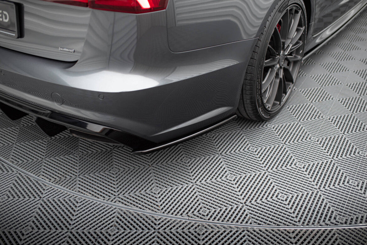 Diffusor Flaps V.2 passend für Audi S6 / A6 S-Line / A6 C7 FL schwarz Hochglanz