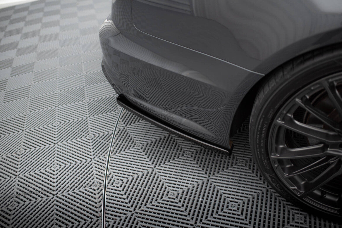 Diffusor Flaps V.2 passend für Audi S6 / A6 S-Line / A6 C7 FL schwarz Hochglanz
