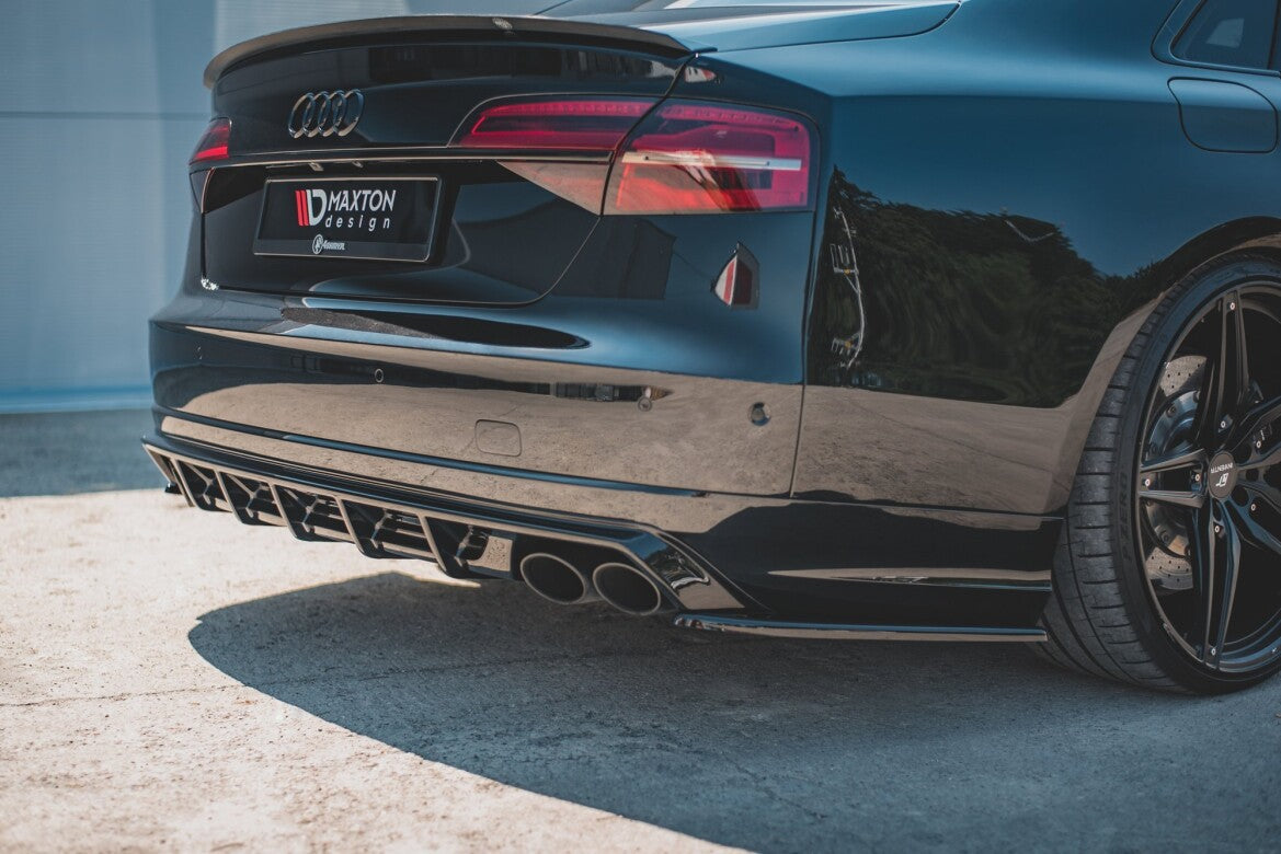 Diffusor Flaps V.2 passend für Audi S8 D4 FL schwarz Hochglanz