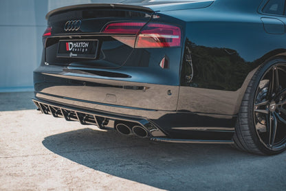 Diffusor Flaps V.2 passend für Audi S8 D4 FL schwarz Hochglanz