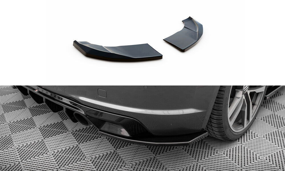 Diffusor Flaps V.2 passend für Audi TT S-Line 8S schwarz Hochglanz