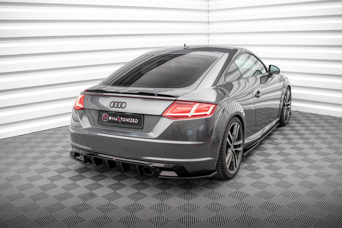 Diffusor Flaps V.2 passend für Audi TT S-Line 8S schwarz Hochglanz