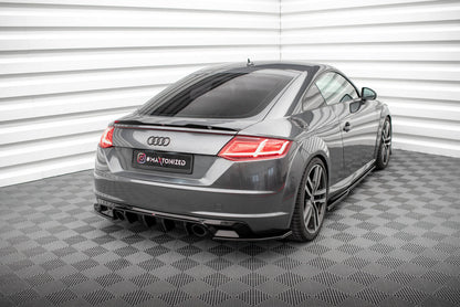 Diffusor Flaps V.2 passend für Audi TT S-Line 8S schwarz Hochglanz