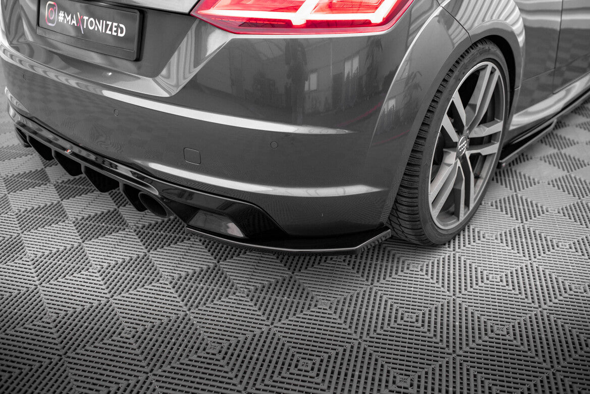 Diffusor Flaps V.2 passend für Audi TT S-Line 8S schwarz Hochglanz