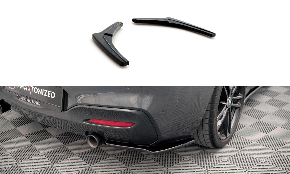 Diffusor Flaps V.2 passend für BMW 1er F20/F21 M-POWER FL schwarz Hochglanz