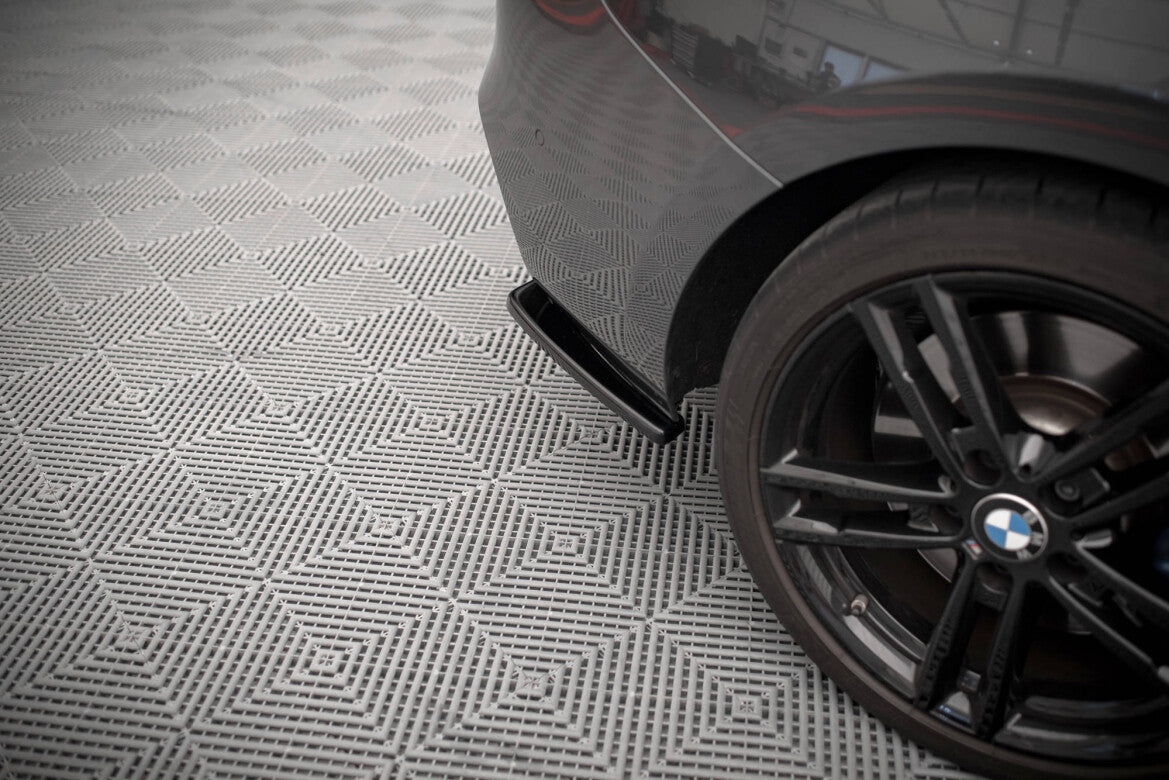 Diffusor Flaps V.2 passend für BMW 1er F20/F21 M-POWER FL schwarz Hochglanz