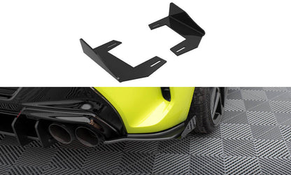 Diffusor Flaps V.2 passend für BMW 1er F40 M-Paket / M135i schwarz Hochglanz