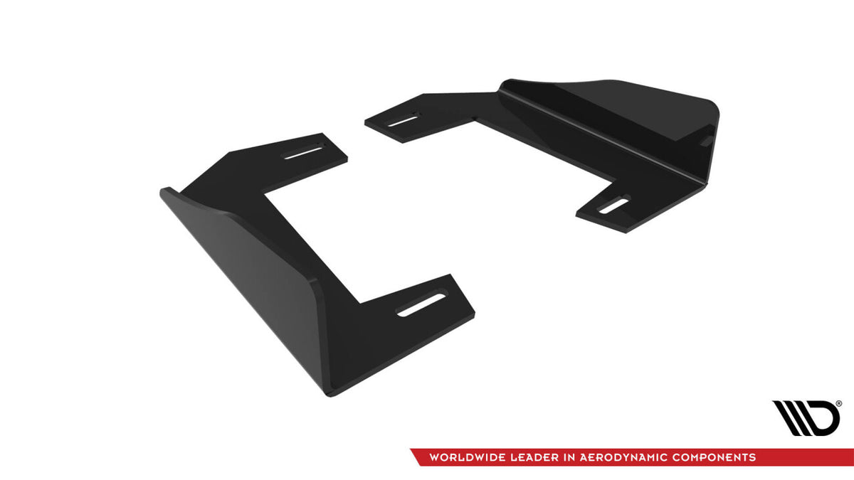 Diffusor Flaps V.2 passend für BMW 1er F40 M-Paket / M135i schwarz Hochglanz