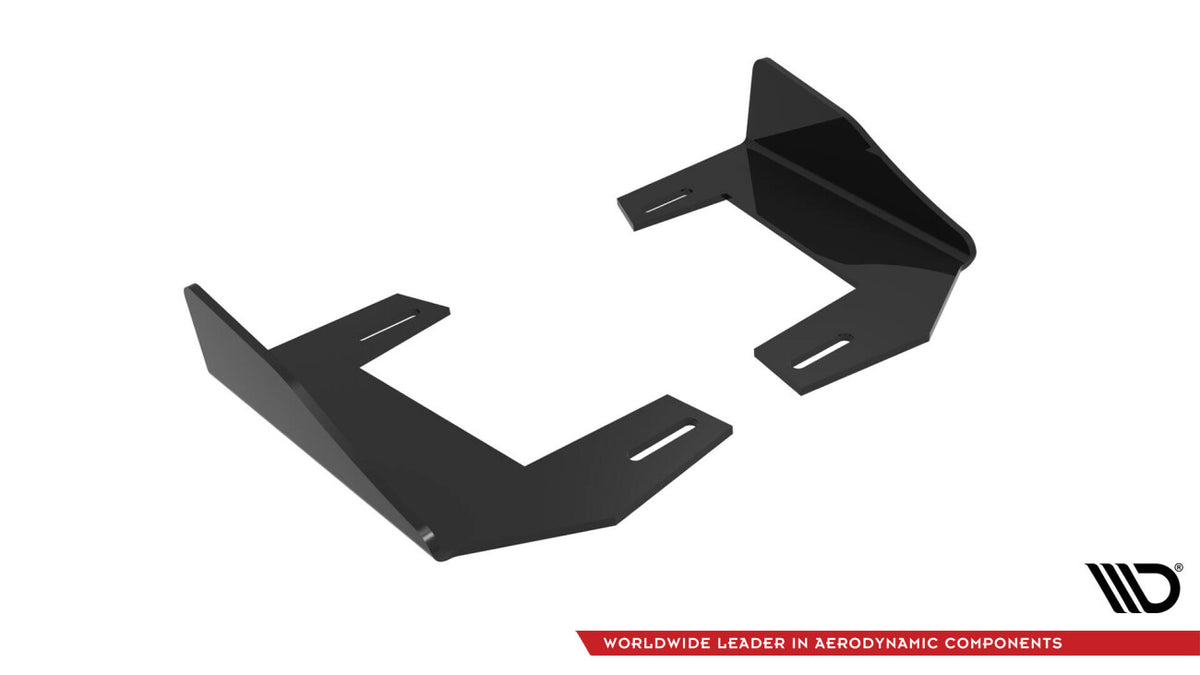 Diffusor Flaps V.2 passend für BMW 1er F40 M-Paket / M135i schwarz Hochglanz