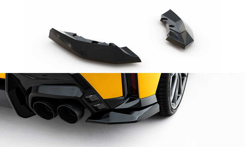 Diffusor Flaps V.2 passend für BMW 1er M-Paket F70 schwarz Hochglanz