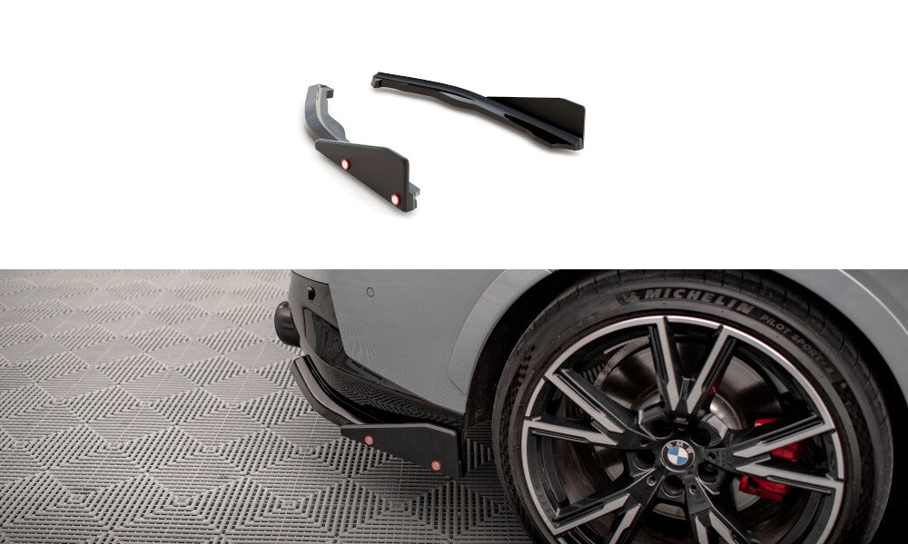 Diffusor Flaps V.2 passend für BMW 2 Coupe M240i G42 schwarz Hochglanz + Flaps matt