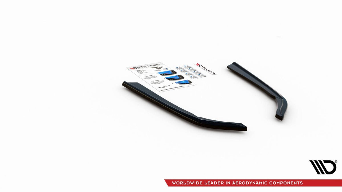 Diffusor Flaps V.2 passend für BMW 3er G20 / G21 M-Paket schwarz Hochglanz