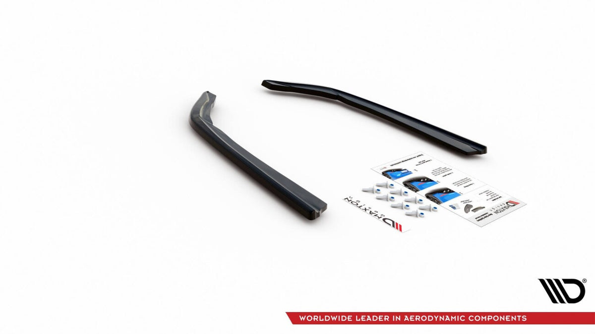 Diffusor Flaps V.2 passend für BMW 3er G20 / G21 M-Paket schwarz Hochglanz