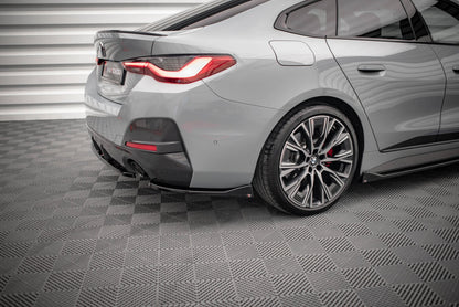 Diffusor Flaps V.2 passend für BMW 4er Gran Coupe M-Paket G26 schwarz Hochglanz