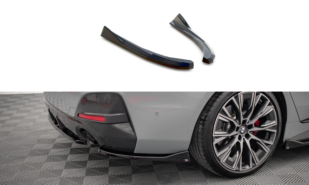 Diffusor Flaps V.2 passend für BMW 4er Gran Coupe M-Paket G26 schwarz Hochglanz