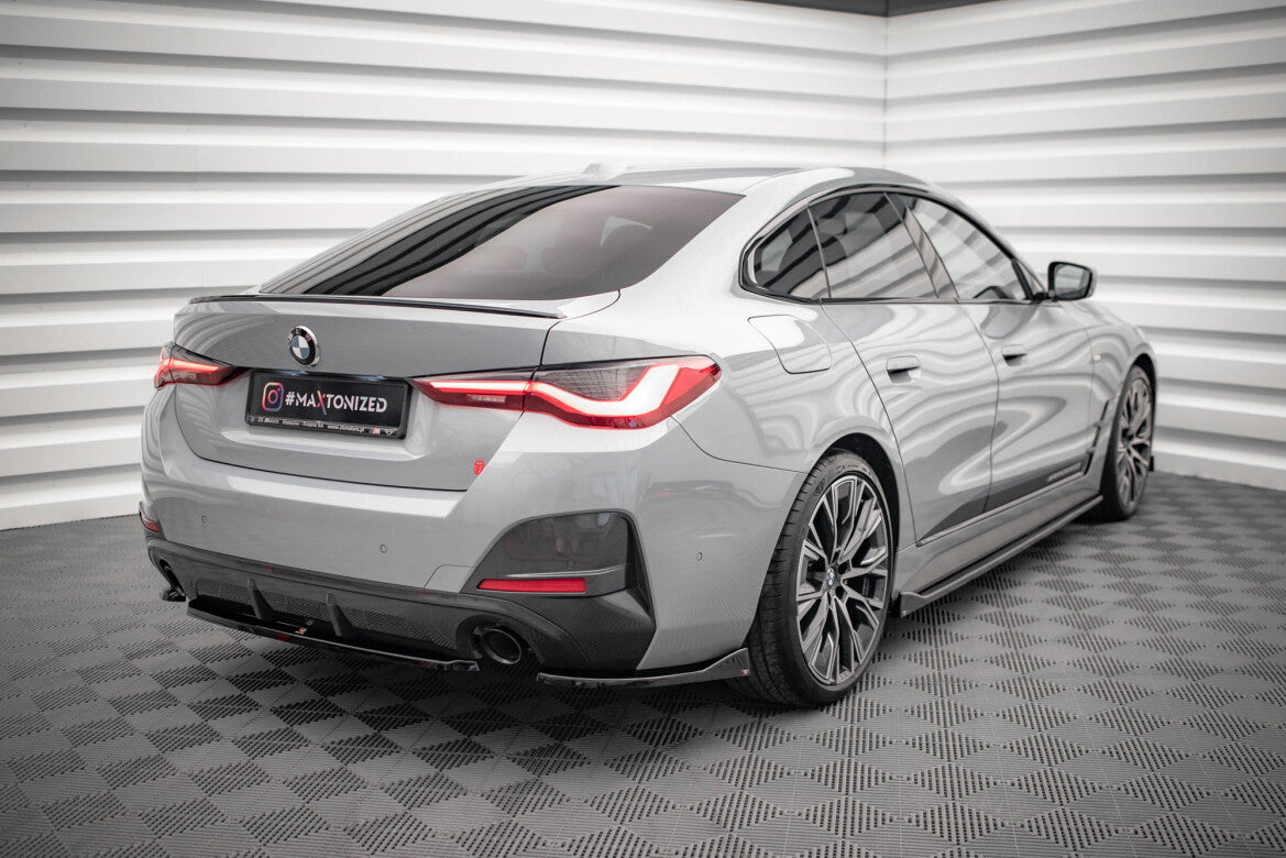Diffusor Flaps V.2 passend für BMW 4er Gran Coupe M-Paket G26 schwarz Hochglanz
