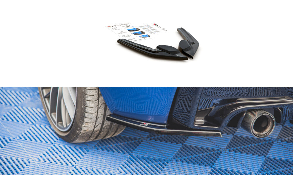 Diffusor Flaps V.2 passend für BMW M135i F20 schwarz Hochglanz