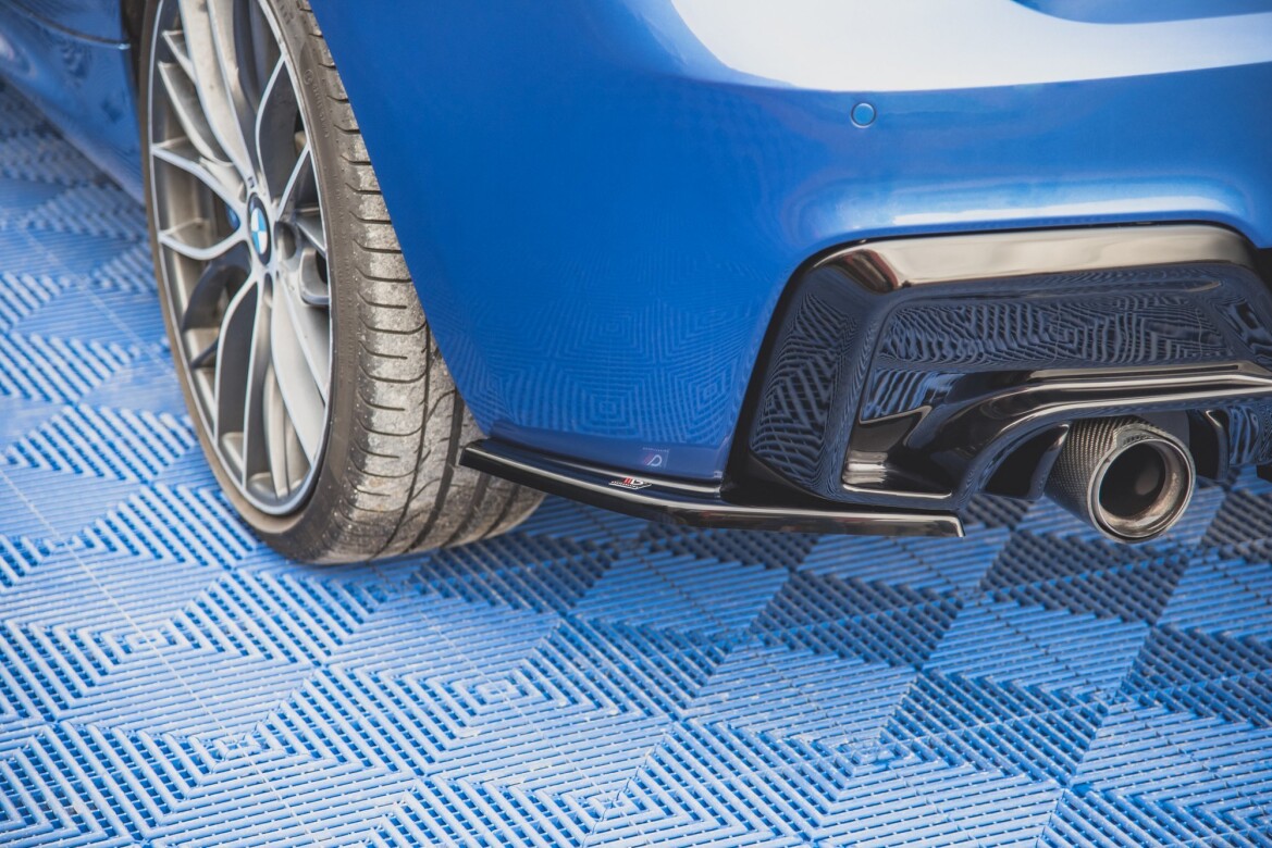 Diffusor Flaps V.2 passend für BMW M135i F20 schwarz Hochglanz