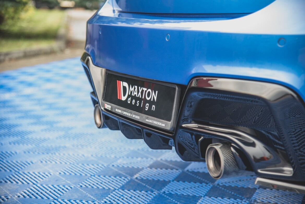 Diffusor Flaps V.2 passend für BMW M135i F20 schwarz Hochglanz