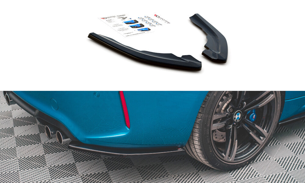 Diffusor Flaps V.2 passend für BMW M2 F87 schwarz Hochglanz