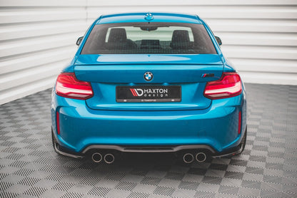 Diffusor Flaps V.2 passend für BMW M2 F87 schwarz Hochglanz