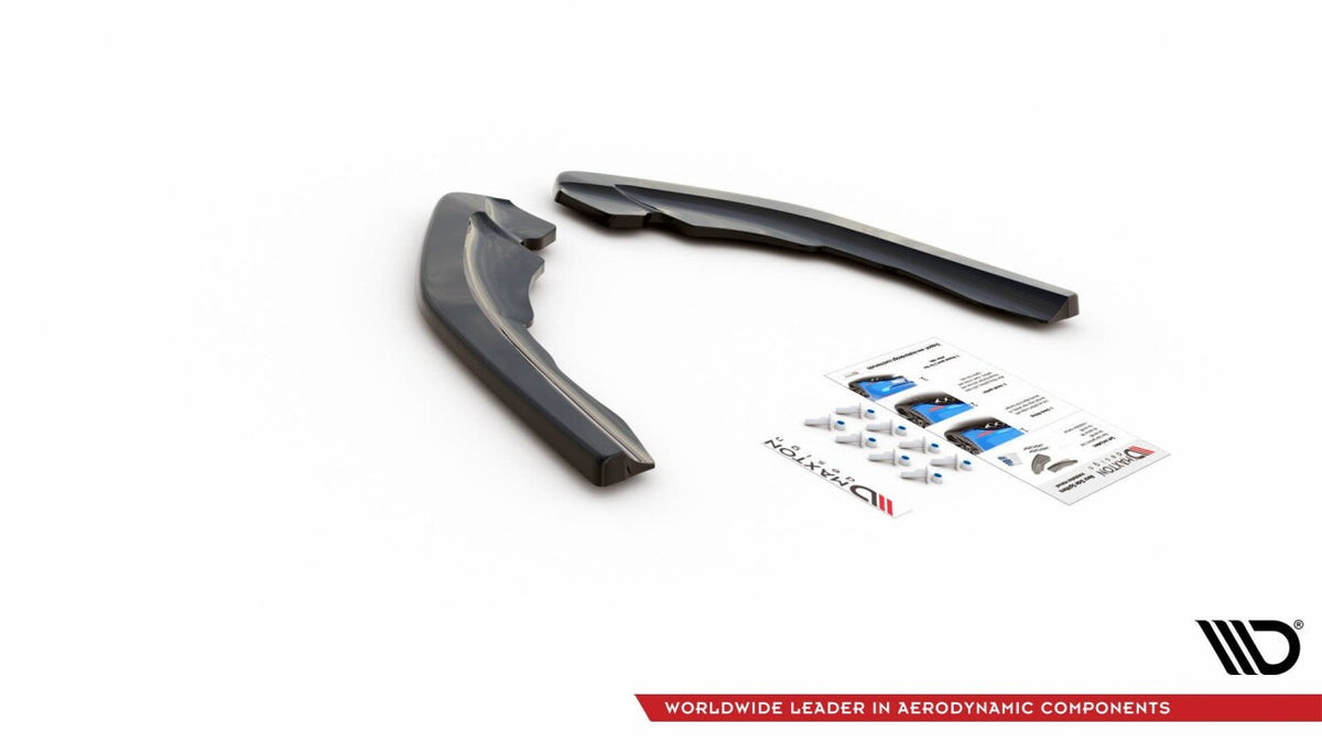 Diffusor Flaps V.2 passend für BMW M2 F87 schwarz Hochglanz