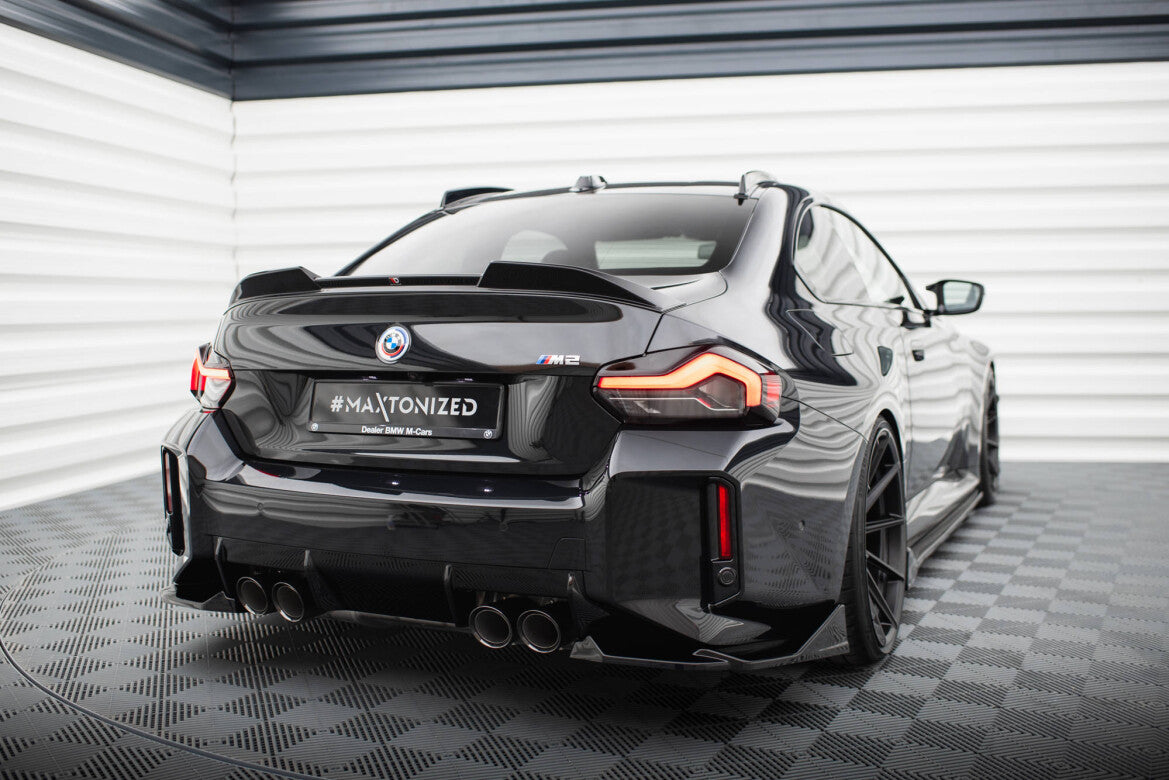 Diffusor Flaps V.2 passend für BMW M2 G87 schwarz Hochglanz