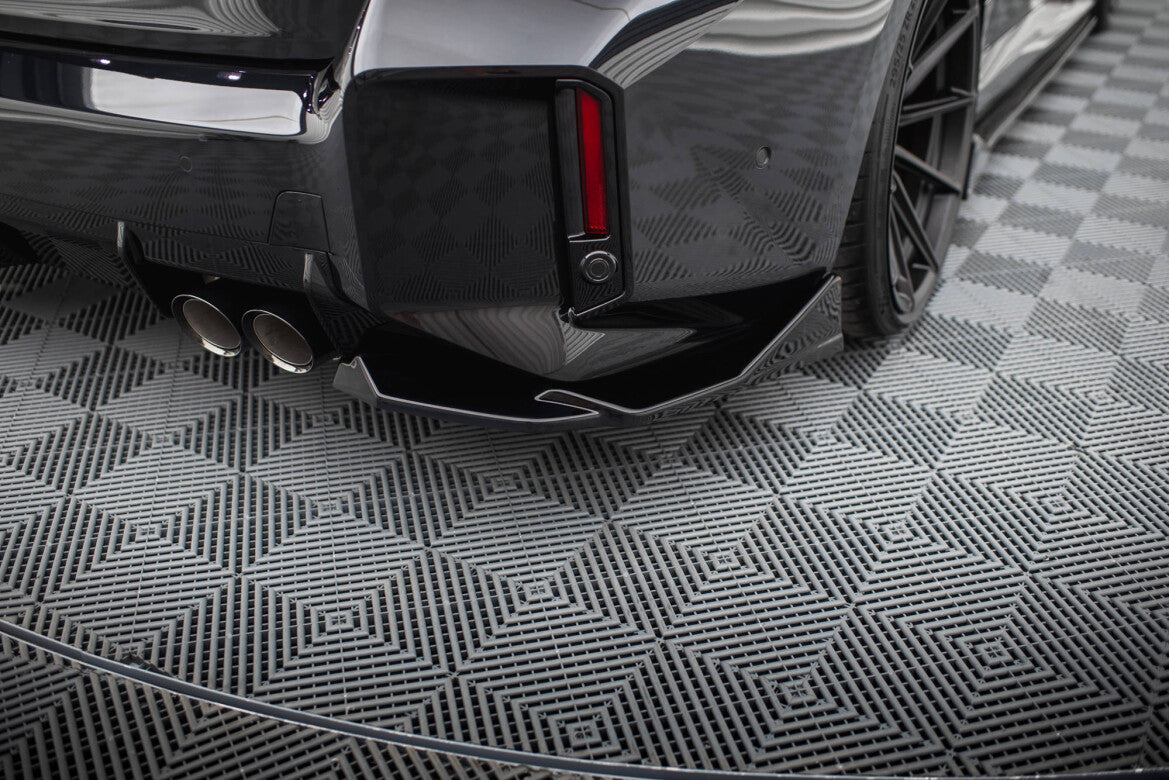 Diffusor Flaps V.2 passend für BMW M2 G87 schwarz Hochglanz