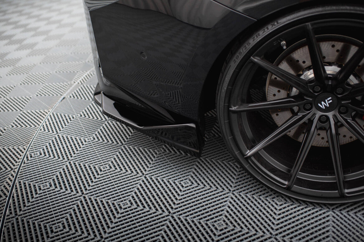 Diffusor Flaps V.2 passend für BMW M2 G87 schwarz Hochglanz