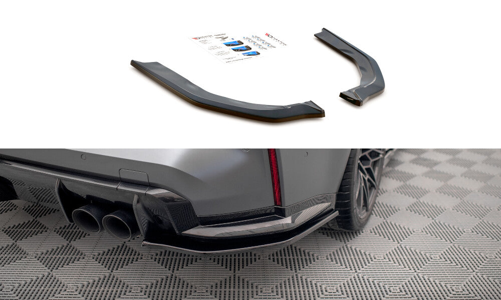 Diffusor Flaps V.2 passend für BMW M3 Limousine / Touring G80 / G81 schwarz Hochglanz