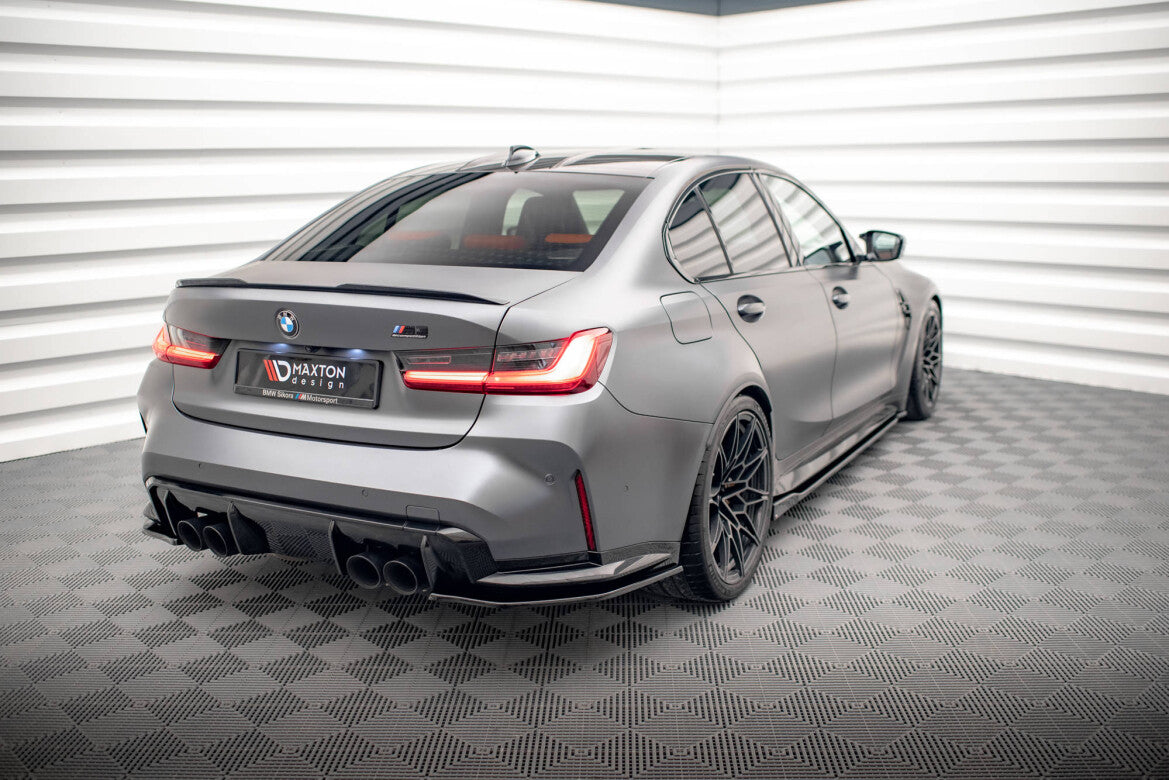 Diffusor Flaps V.2 passend für BMW M3 Limousine / Touring G80 / G81 schwarz Hochglanz