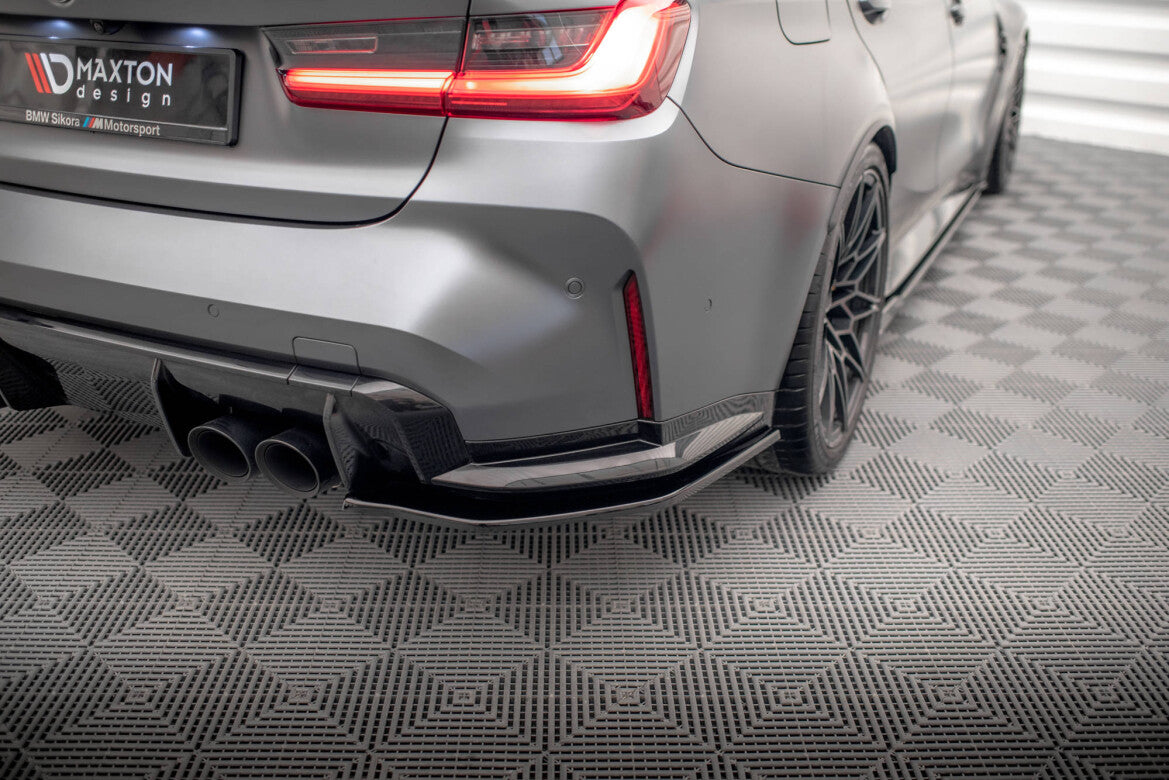 Diffusor Flaps V.2 passend für BMW M3 Limousine / Touring G80 / G81 schwarz Hochglanz