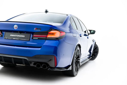 Diffusor Flaps V.2 passend für BMW M5 F90 / F90 Facelift schwarz Hochglanz