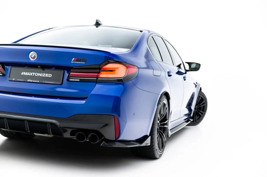 Diffusor Flaps V.2 passend für BMW M5 F90 / F90 Facelift schwarz Hochglanz
