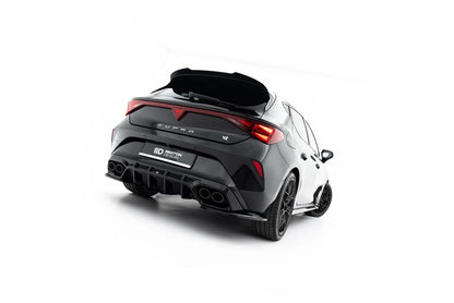 Diffusor Flaps V.2 passend für Cupra Leon Hatchback Mk1 Facelift schwarz Hochglanz