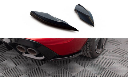 Diffusor Flaps V.2 passend für CUPRA Leon Hatchback Mk1 schwarz Hochglanz