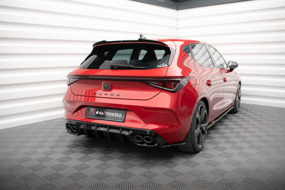 Diffusor Flaps V.2 passend für CUPRA Leon Hatchback Mk1 schwarz Hochglanz