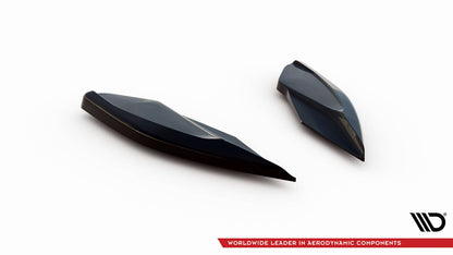 Diffusor Flaps V.2 passend für CUPRA Leon Hatchback Mk1 schwarz Hochglanz
