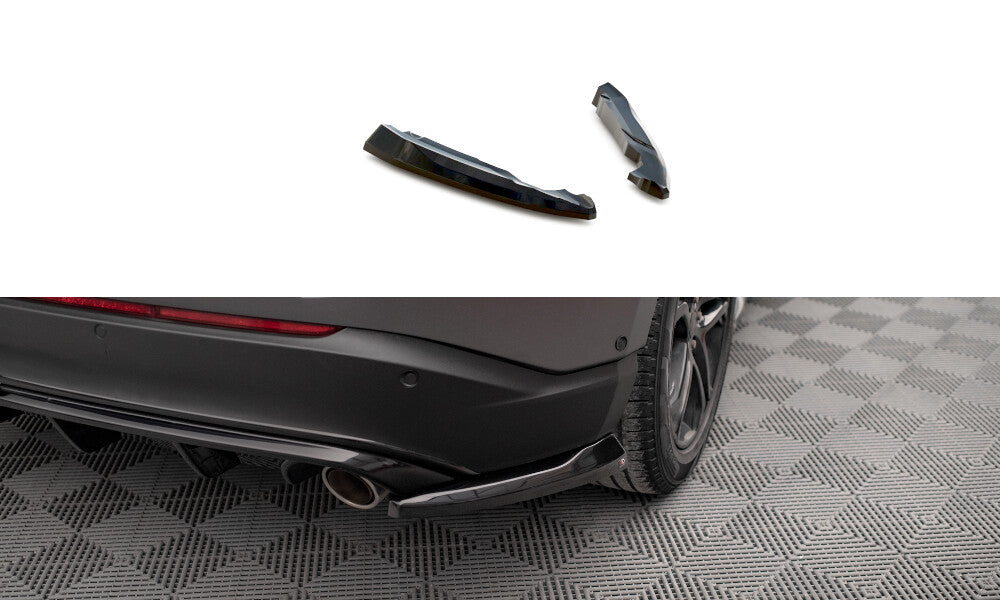 Diffusor Flaps V.2 passend für Ford Edge Mk2 schwarz Hochglanz