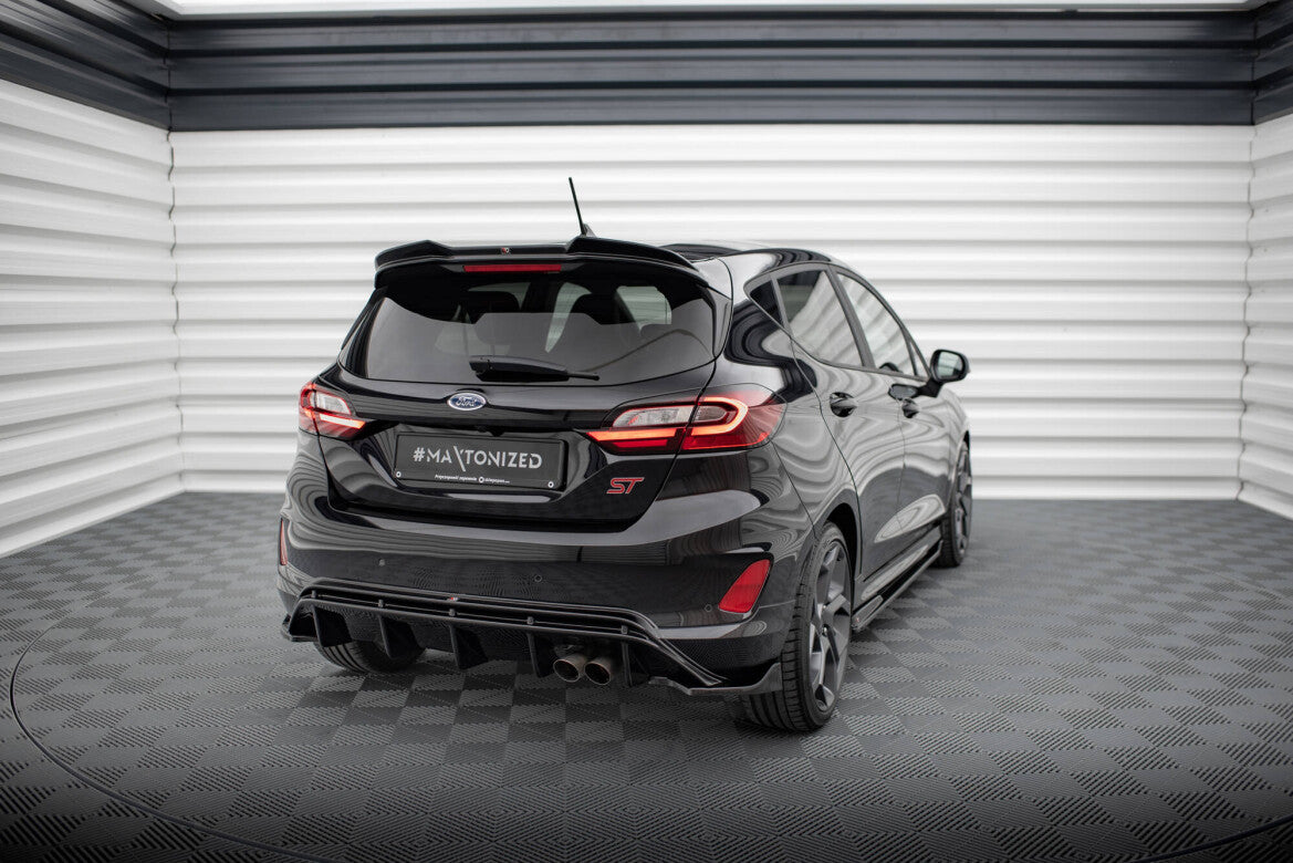 Diffusor Flaps V.2 passend für Ford FIesta Mk8 ST schwarz Hochglanz